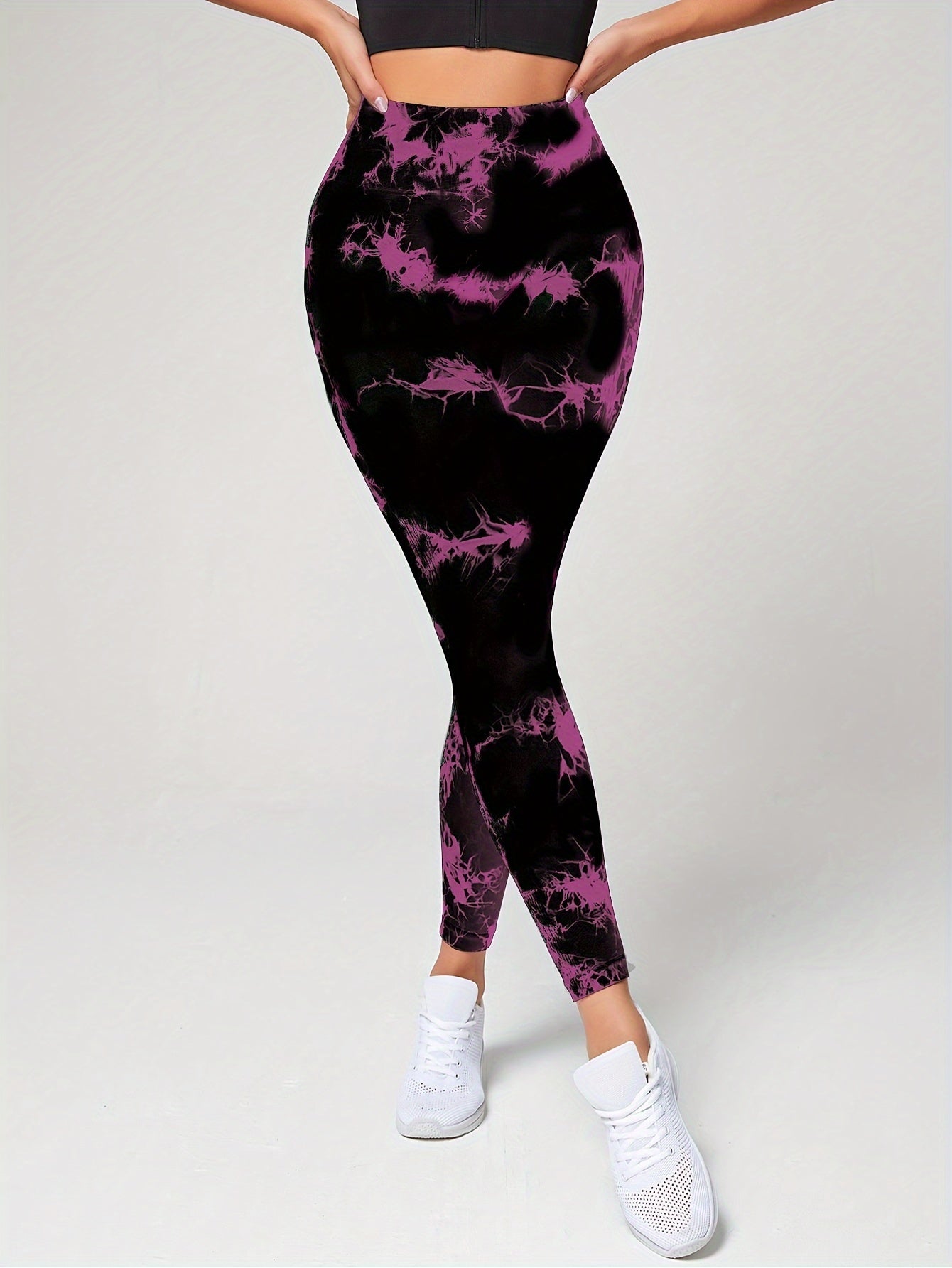 Tie Dye Seamless Fitness Pants Sports Yoga Leggings