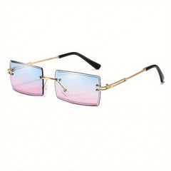 Rimless Sunglasses Gradient Glasses UV400