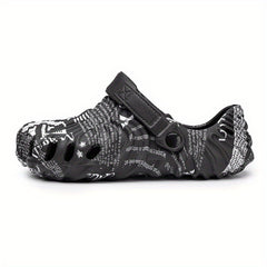Women's Pattern Hole Shoes Casual Comfortable And Breathable Outdoor Slippers