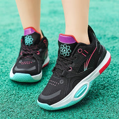 Men's Block Bball Shoes Comfy Breathable Non Slip Sneakers