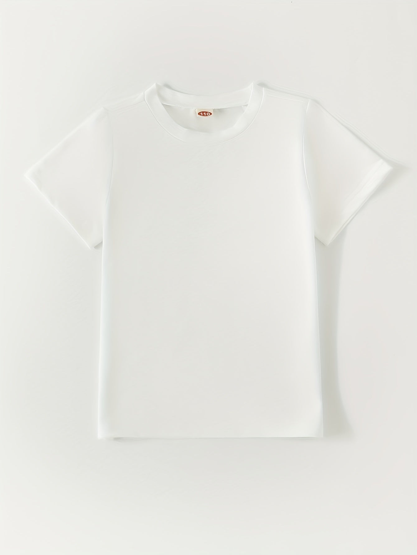 7pcs Boy's Solid Comfy T Shirt for Outdoor Summer