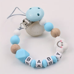 Cloud Silicone Pacifier Clip for Baby Safety