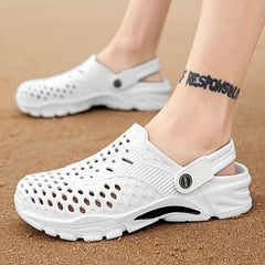 Men's Lightweight Comfy Clogs Hollow Out Non Slip Garden Shoes