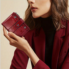 Large Capacity Leather Wallet for Women and Couples