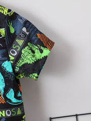 2pcs Toddler Boys Dinosaur Shirt & Shorts Set Kids Summer Clothes