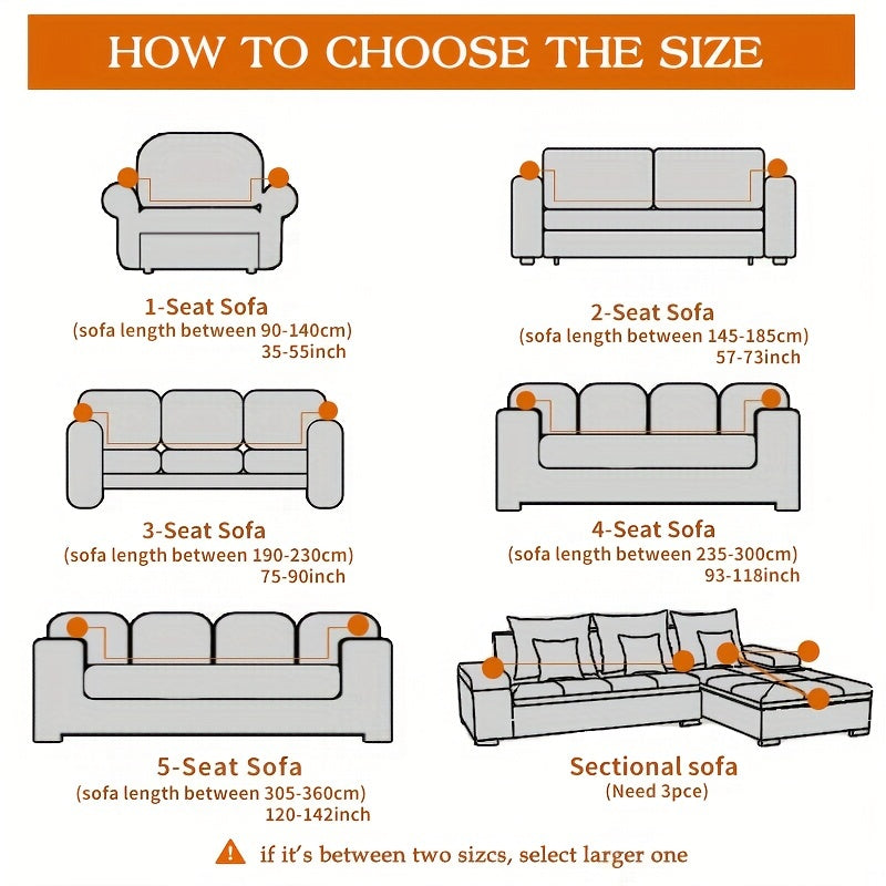 1pc Universal Sofa Slipcover Jacquard Furniture Protective Cover