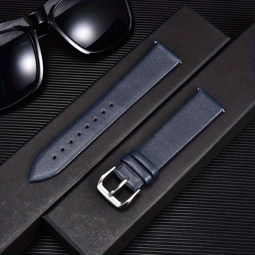 Calfskin Leather Watch Strap 16mm 18mm 20mm 22mm Bracelet Men Ladies