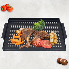 Nonstick Vegetable Grill Basket 40 54x36 Thicken Grill Pan BBQ Accessory