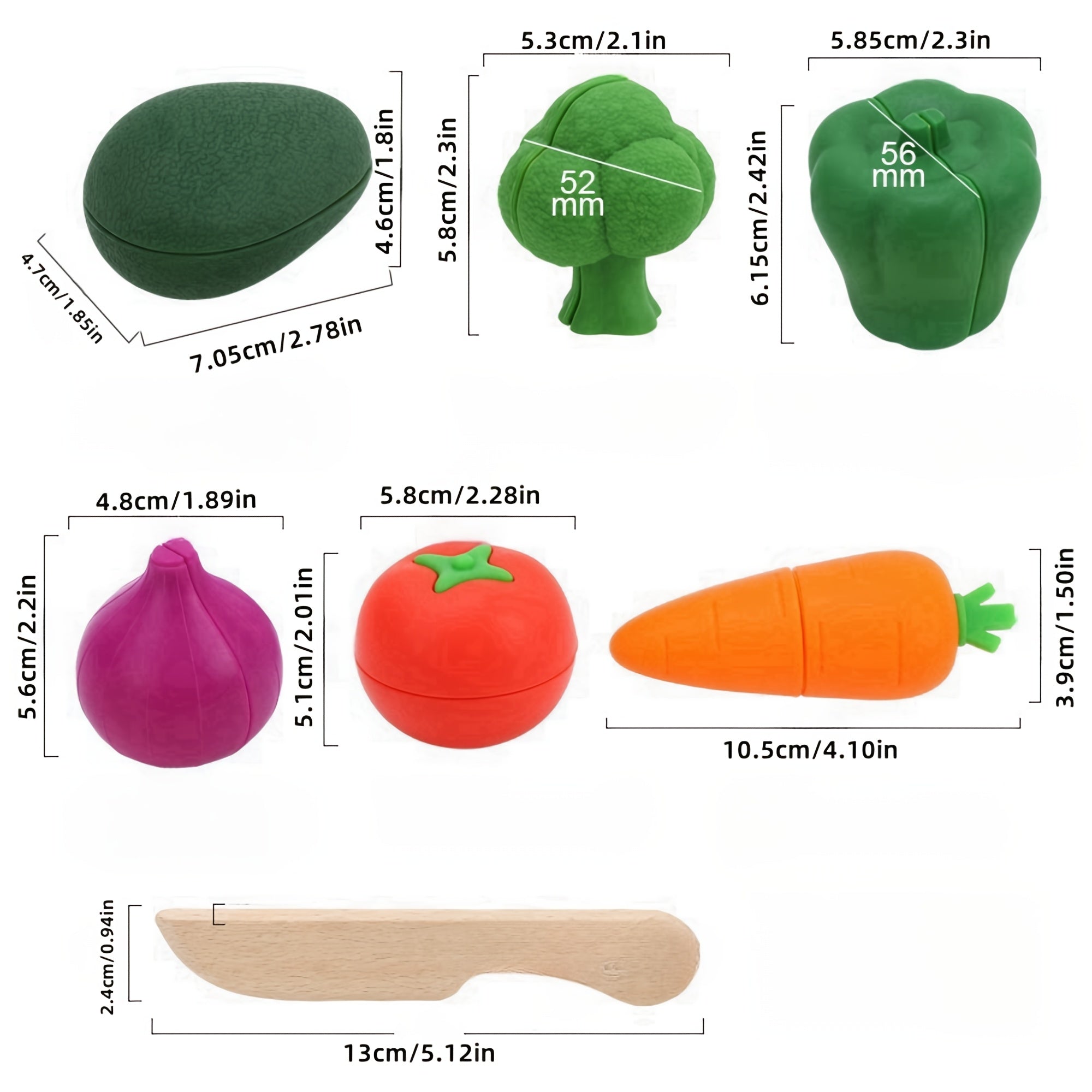 Silicone Kitchen Toy Set for Kids - Reusable Fruit & Vegetable Cutting Toys
