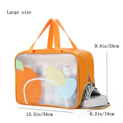 Women's Travel Toiletry Bag Waterproof with Shoe Compartment