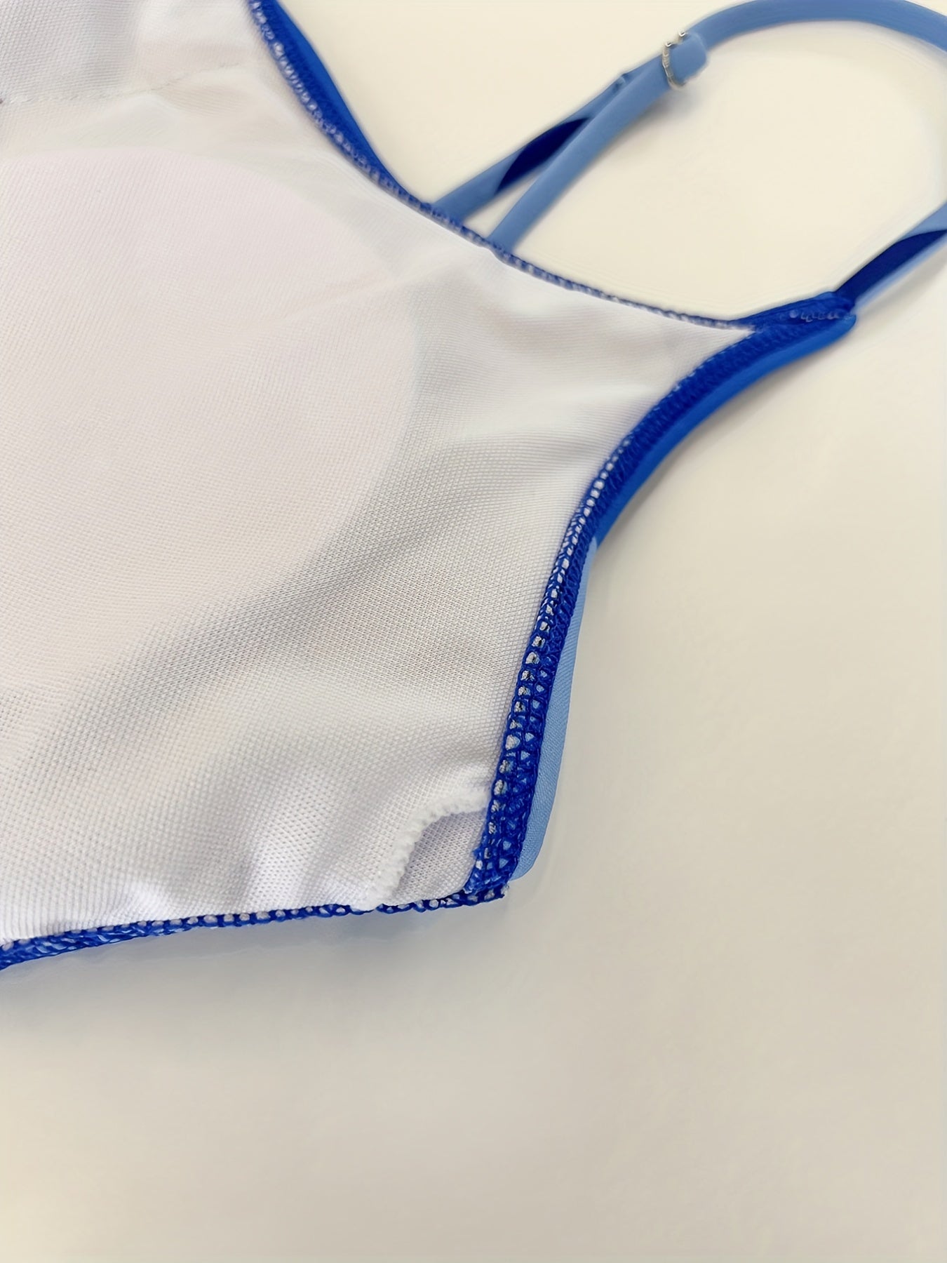 Scoop Neck Drawstring Swimsuit High Stret Women's Swimwear