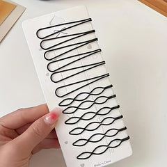 12pcs Hair Clip Broken Hair Fixed Artifact Hair Accessories For Girls