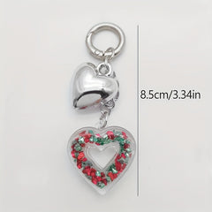 Butterfly Heart Keychain Acrylic Animal Key Ring Women Christmas Gift
