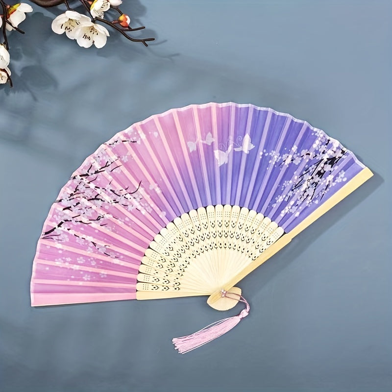 Traditional Style Retro Folding Fan Bamboo Fan Summer Gift For Men