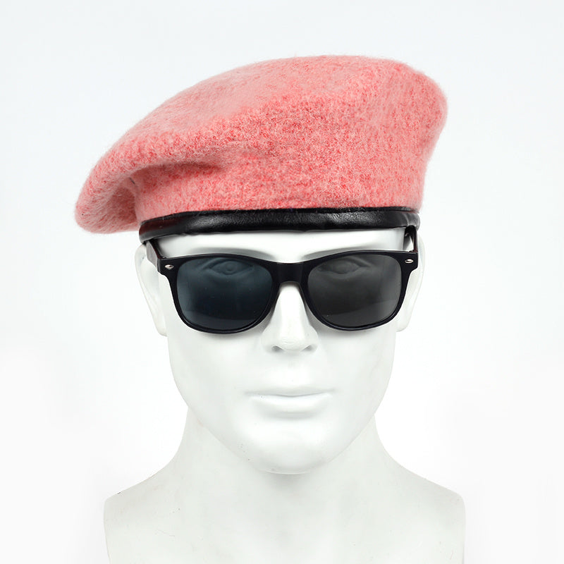 Men's Wool Woven Beret Hat