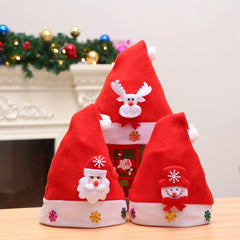 Classic Christmas Hat Snowman Elk Santa Decors Halloween Cosplay Props