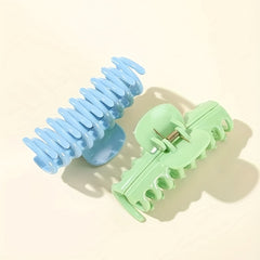 6pcs Solid Style Hair Claw Shark Claw Hair Accessory