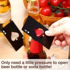 4pcs Stainless Steel Pokers Bottle Opener Set for Weddings Bars Parties