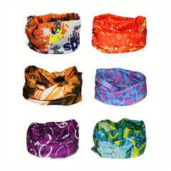 6 Pack Magic Headbands Neck Scarf Outdoor Sports Headwear