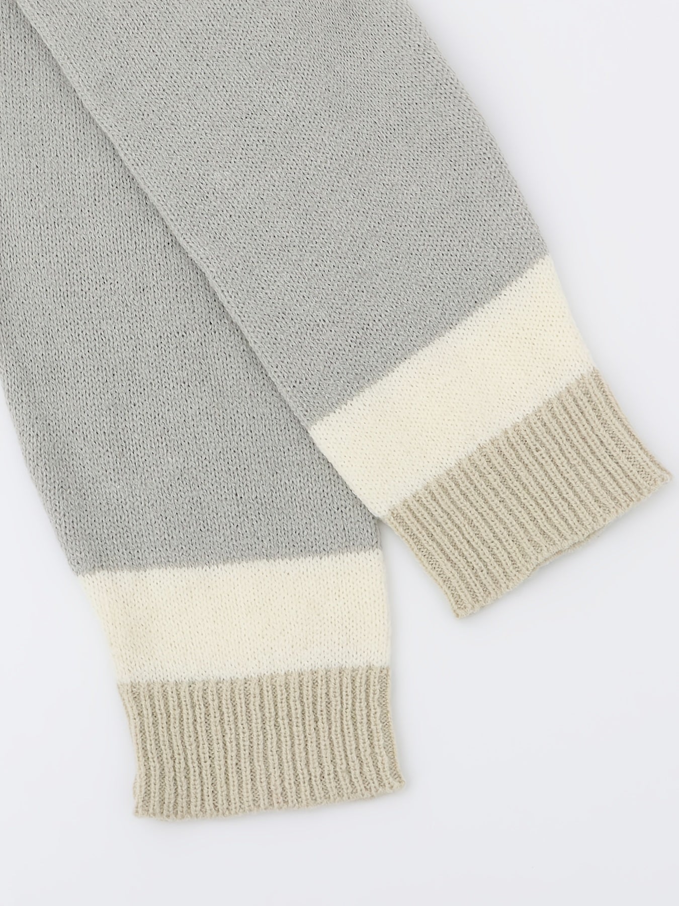 Open Front Knit Cardigan Long Sleeve Sweater
