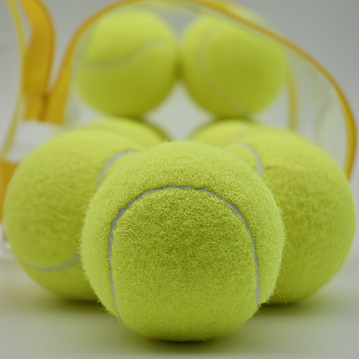 12pcs High Elasticity Rubber Tennis Balls Beginners Practice Outdoor Games