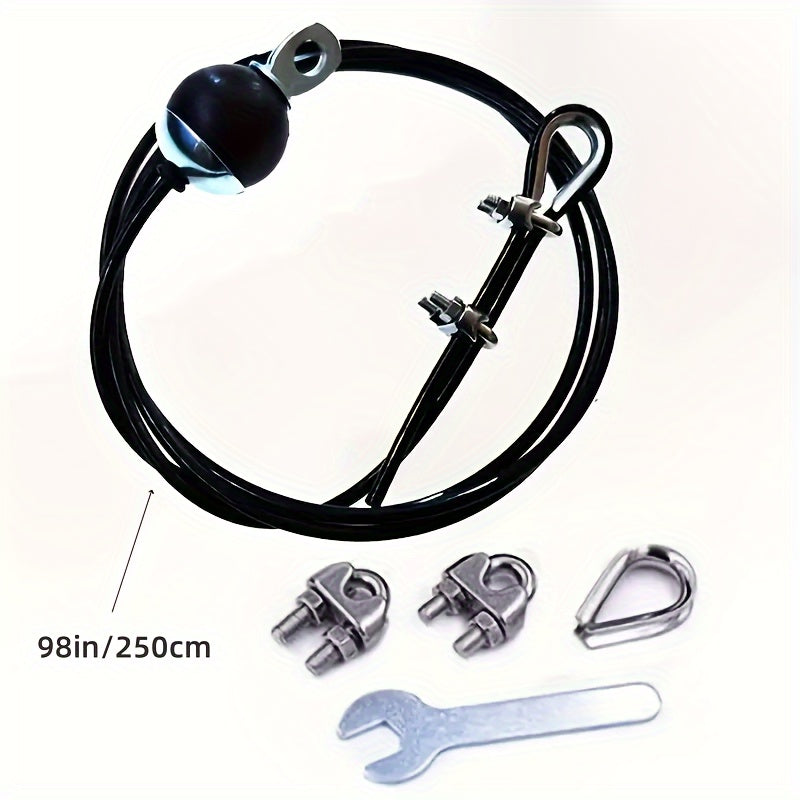 Adjustable Wire Rope PU Tricep Training Rope for Home and Gym