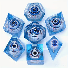 7pcs Rotatable Eyeball Polyhedral Dice Set for Cosplay Halloween Christmas