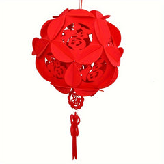 Non-woven Holiday Gift Lantern With Blessing Character