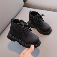Boys Vintage Zipper Boots Non Slip Indoor Outdoor Spring Autumn