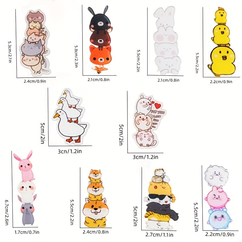 10pcs Acrylic Cartoon Pin Bags Hat Decoration Accessories for Girls