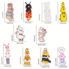 10pcs Acrylic Cartoon Pin Bags Hat Decoration Accessories for Girls