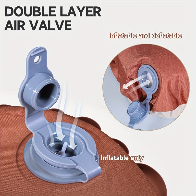 Inflatable Memory Foam Travel Pillow for Outdoor Camping and Travel