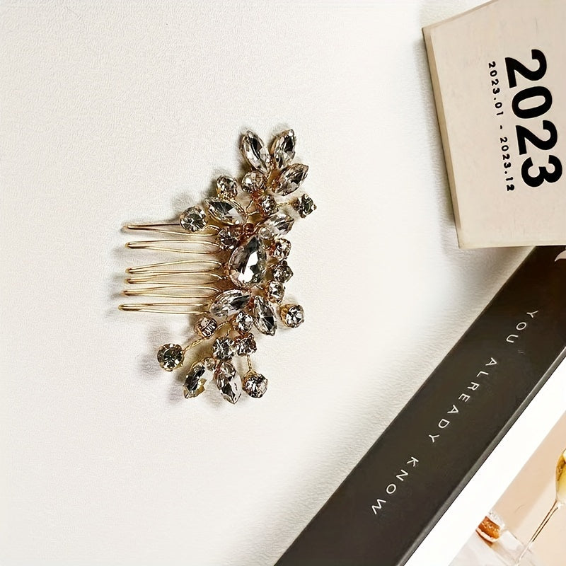 Bridal Crystal Hair Comb Head Jewelry Insert Comb Wedding Hair Accessories
