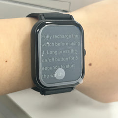 SIDAKEYE Unisex Smartwatch Wireless Music Calls 25 Life Square Display