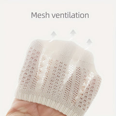 3 Pairs Children's Mesh Breathable Non-Slip Ankle Socks for Baby Toddlers
