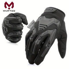 Retro Touch Screen Motorcycle Gloves Rubber Protection Airsoft Paintball