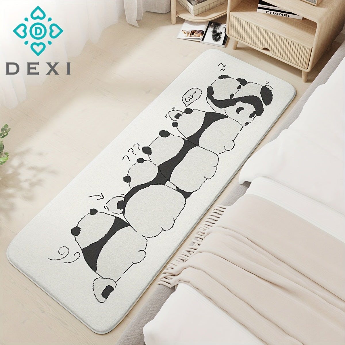 Plush Fluffy Rug Panda Shag Furry Area Rug