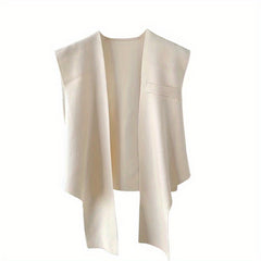 Green Elastic Wrap Vest Sleeveless Shawl for Women