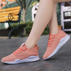 Breathable Lace Up Running Sneakers for Women