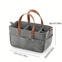 Felt Baby Organizer Basket Diaper Bag Nappy Changing Bag Kids Storage Carrier