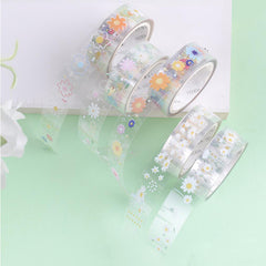 5pcs Transparent Decorative Stickers, DIY Crafts, Gift Wrapping, Scrapbooking