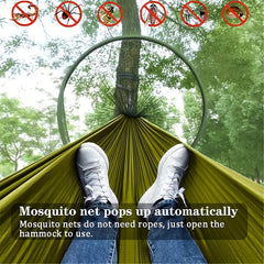Automatic Quick Open Pole Mosquito Net & Hammock