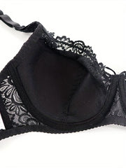 Floral Lace Full Coverage Underwire Bra