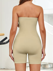Off Shoulder Jumpsuit Activewear Yoga Bodysuit