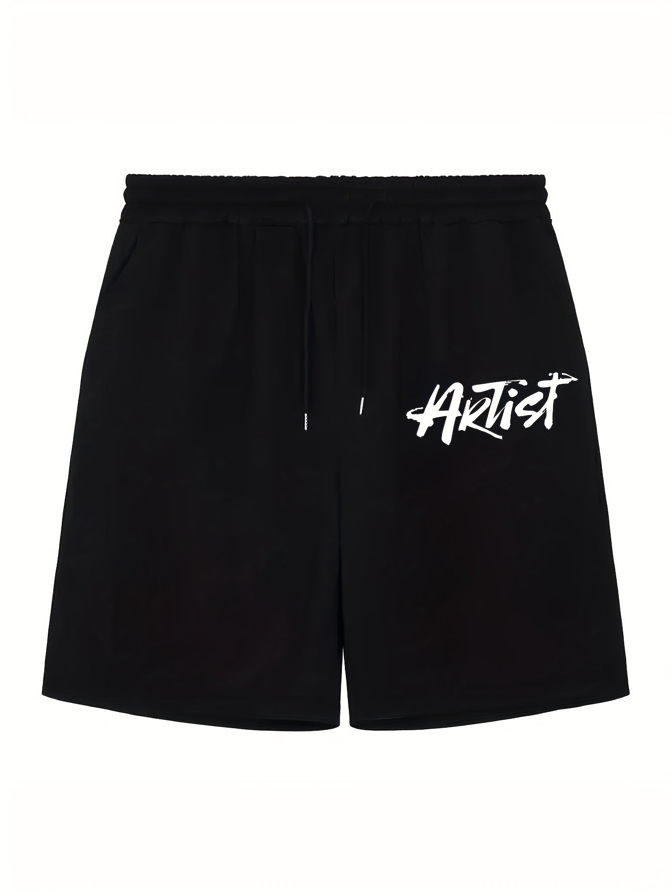 Men's Casual Sports Loose GOOD INTENTIONS Graphic Pocket Elastic Waist Drawstrin