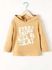 Girls 'Everything Will Be Ok' Print Hoodie Sweatshirt