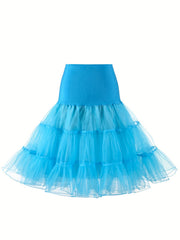 Solid Tutu Skirt for Ballet Party