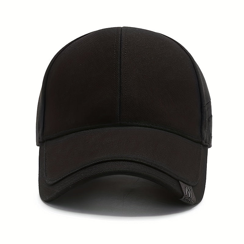 Men's Outdoor Solid Baseball Cap Casual Sunscreen Peaked Hat