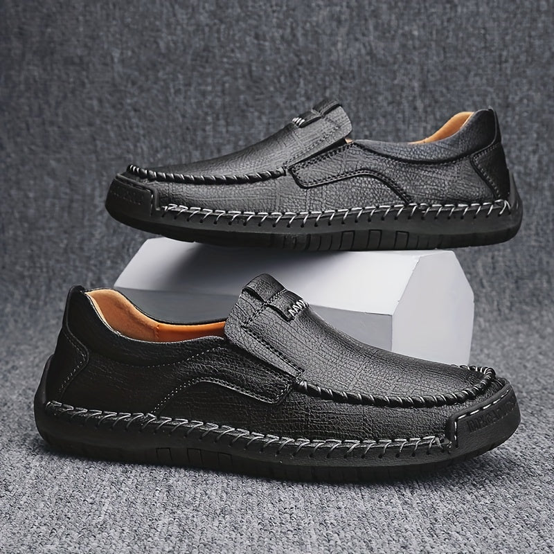 Men's Moc Toe Loafer Shoes Slip On Non-slip