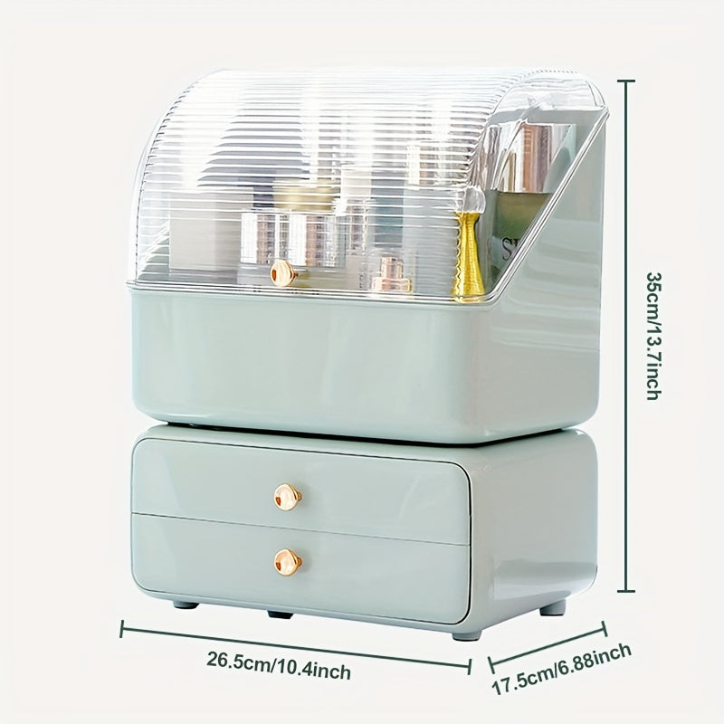 Makeup Drawer Storage Box With Lid Plastic Skincare Storage Box
